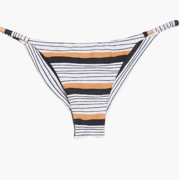 NWT! ViX Paula Hermanny Swimwear Suri Stripe Bikini Bottoms Size L - Picture 8 of 10